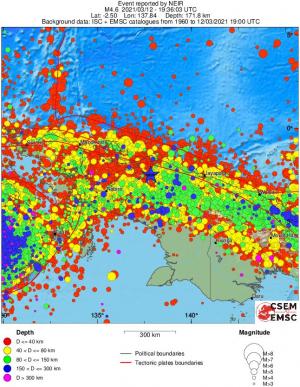 wide historical seismicity