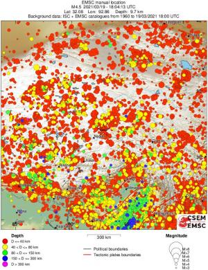 wide historical seismicity