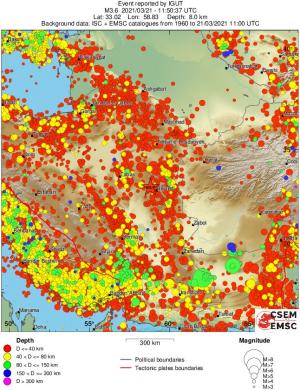 wide historical seismicity