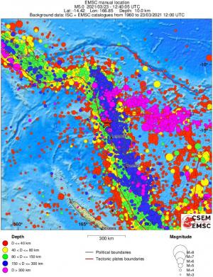 wide historical seismicity
