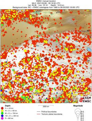wide historical seismicity