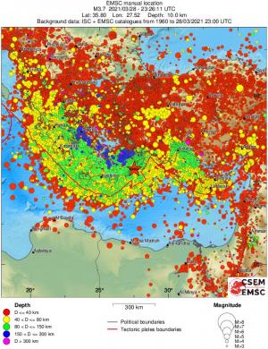wide historical seismicity