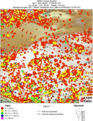 wide historical seismicity
