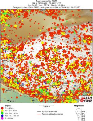wide historical seismicity