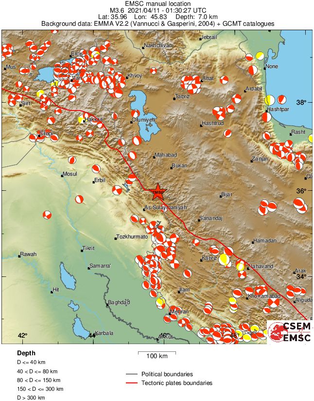 Regional moment Tensor