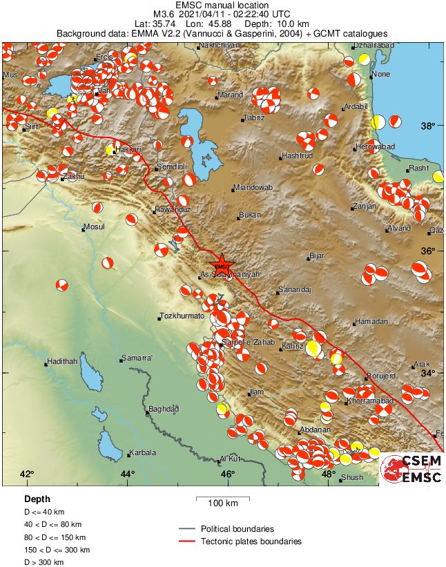 Regional moment Tensor