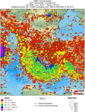 wide historical seismicity