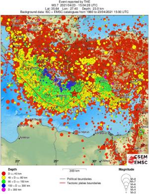 wide historical seismicity