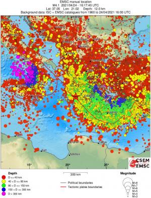 wide historical seismicity