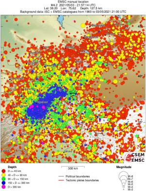 wide historical seismicity