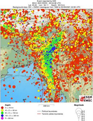 wide historical seismicity