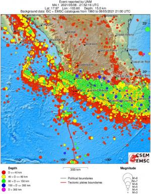 wide historical seismicity