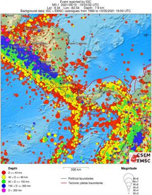 wide historical seismicity