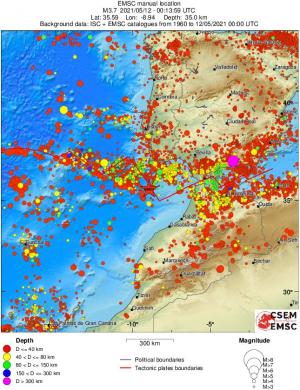wide historical seismicity