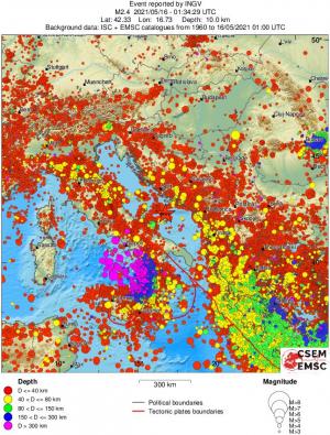 wide historical seismicity