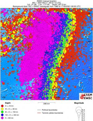 wide historical seismicity