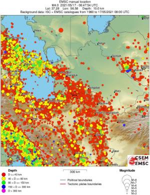 wide historical seismicity