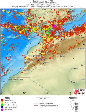 wide historical seismicity